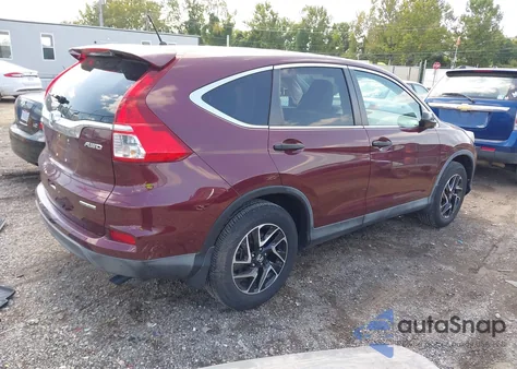 2016 Honda Cr-V Se from USA, damaged, VIN 5J6RM4H41GL075884
